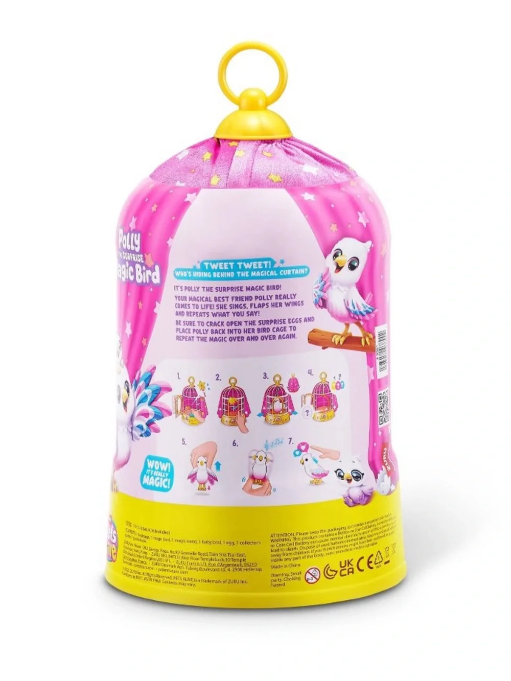 Pets Alive Polly the Surprise Magic Bird - Pink Interactive Toy